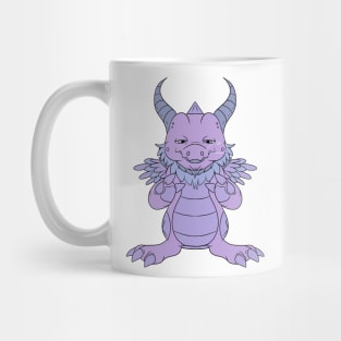 Dreamy Dragon: Meet the Sleepy Purple Dragon Blowing Bubbles in His Sleep Mug